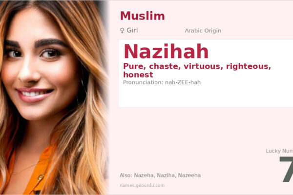 Nazihah Name Meaning — Arabic Origin, Girl Name & Details (2025)