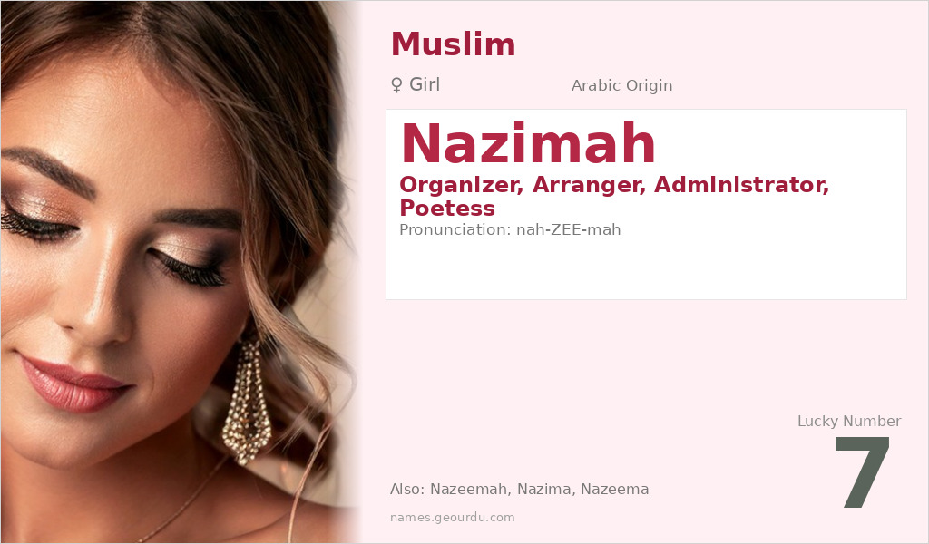 Nazimah Name Meaning and Details