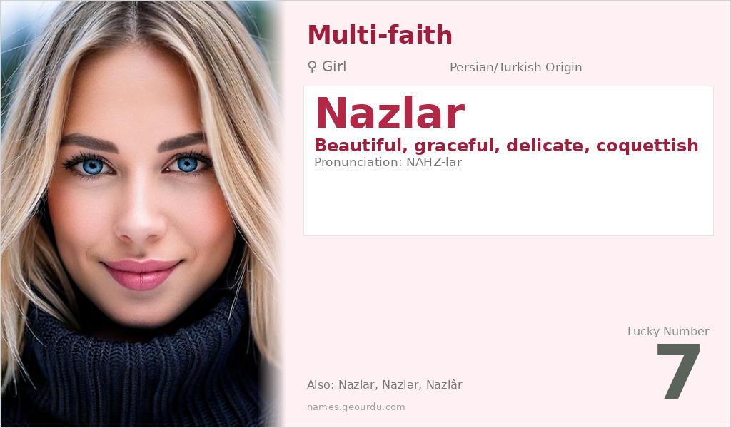 Nazlar Name Meaning and Details