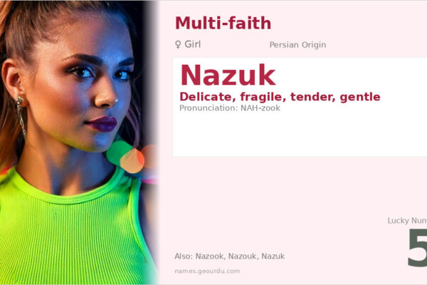 Nazuk Name Meaning — Persian Origin, Girl Name & Details (2025)