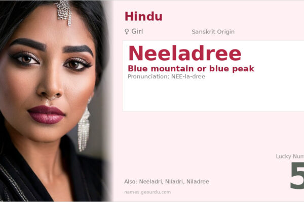 Neeladree Meaning — Sanskrit Origin, Girl Name & Details (2025)