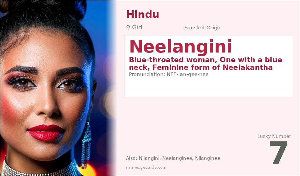 Neelangini Name Meaning and Details