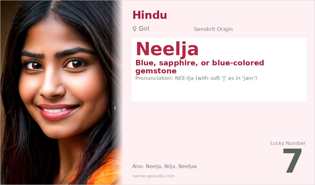 Neelja Name Meaning and Details