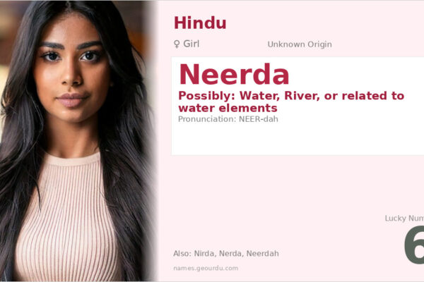 Neerda Name Meaning — Origin, Gender & Details (2025)