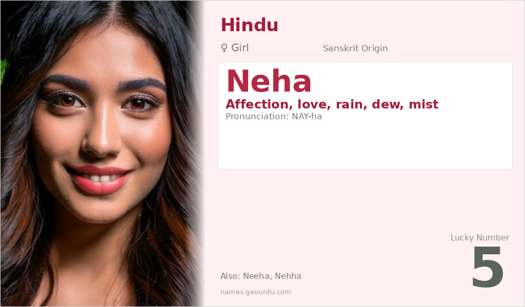 Neha Name Meaning and Details