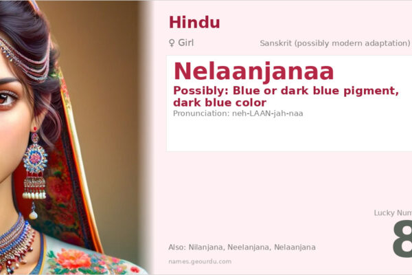 Nelaanjanaa Name Meaning — Origin, Gender & Details (2025)