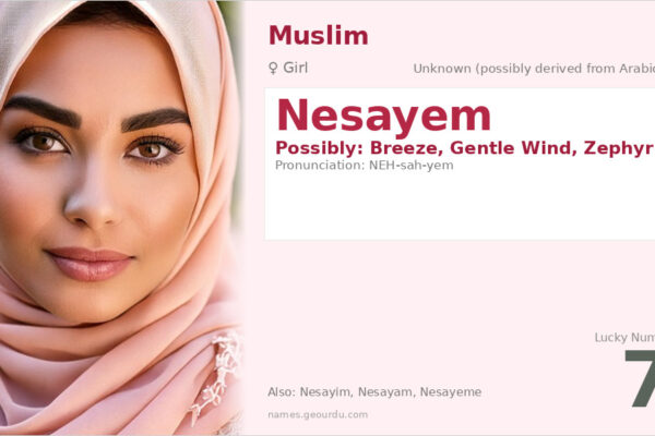 Nesayem Name Meaning — Origin, Gender & Details (2025)