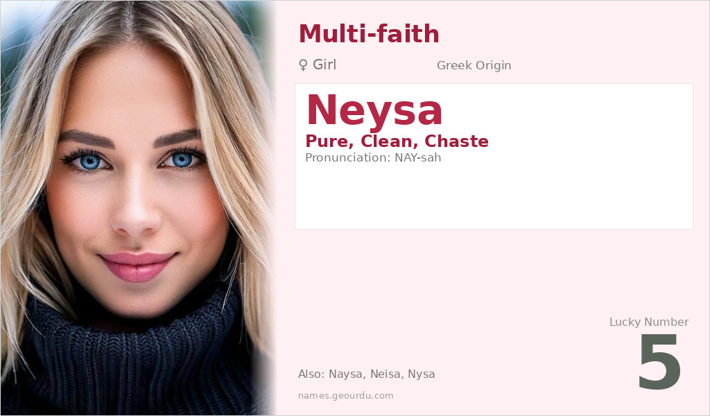 Neysa Name Meaning and Details