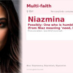 Niazmina Name Meaning and Details