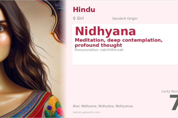 Nidhyana Name Meaning — Sanskrit Origin, Girl Name & Details (2025)