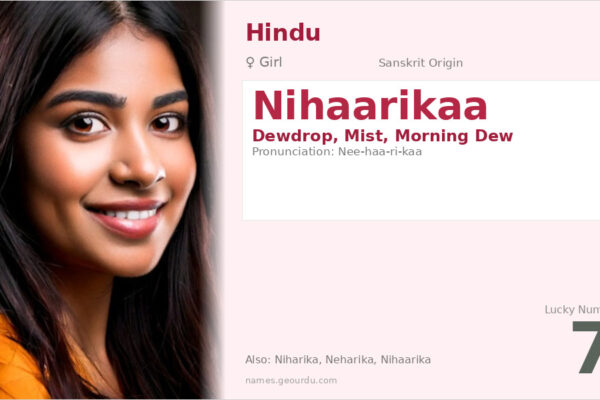 Nihaarikaa Name Meaning — Sanskrit Origin, Girl Name & Details (2025)