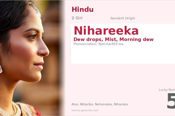 Nihareeka Meaning — Sanskrit Origin, Girl Name & Details (2025)