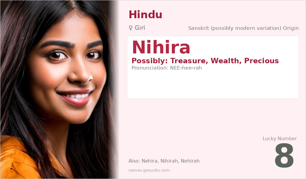 Nihira Name Meaning and Details