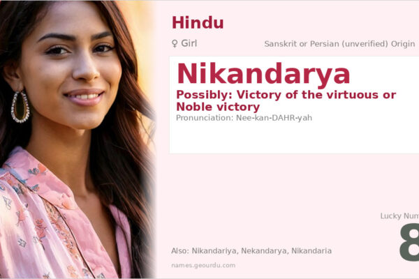 Nikandarya Name Meaning — Origin, Gender & Details (2025)