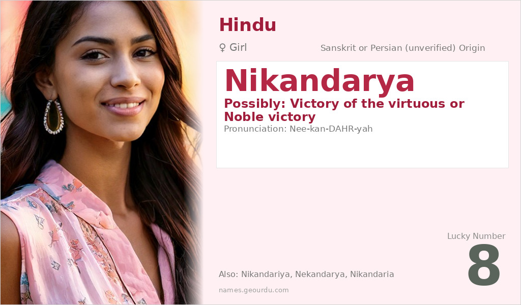 Nikandarya Name Meaning and Details