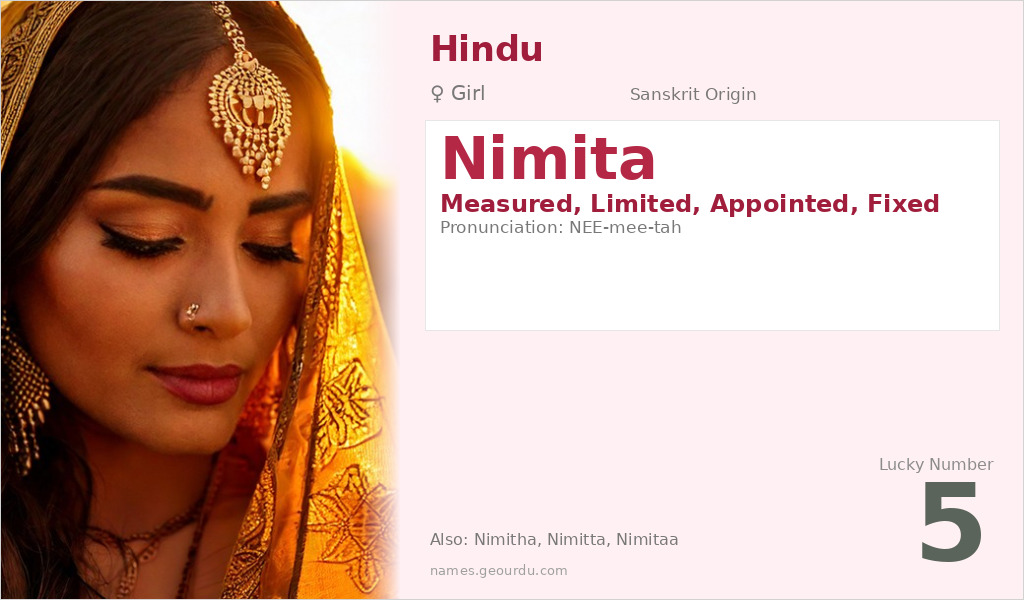Nimita Name Meaning and Details