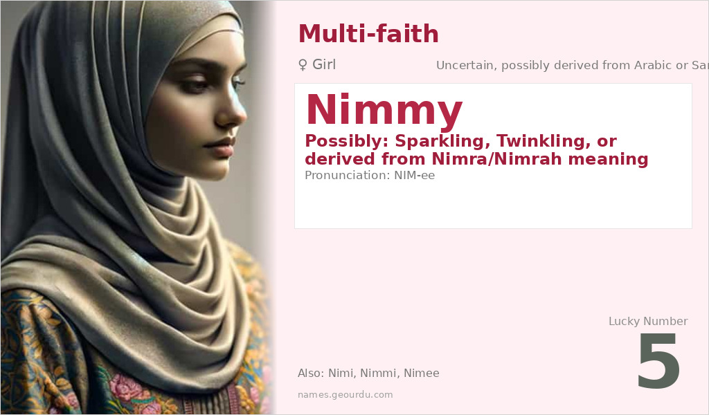Nimmy Name Meaning and Details