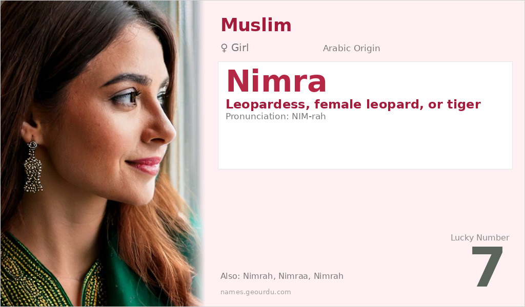 Nimra Name Meaning and Details