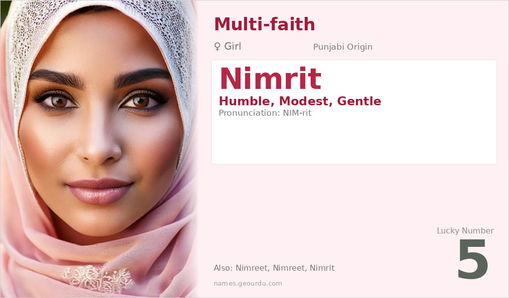 Nimrit Name Meaning and Details