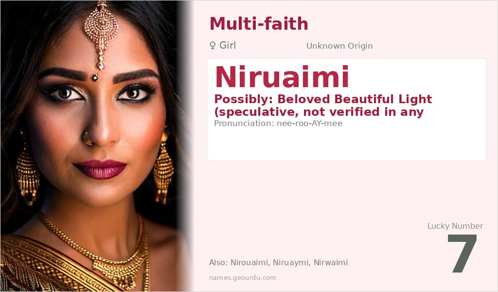 Niruaimi Name Meaning and Details