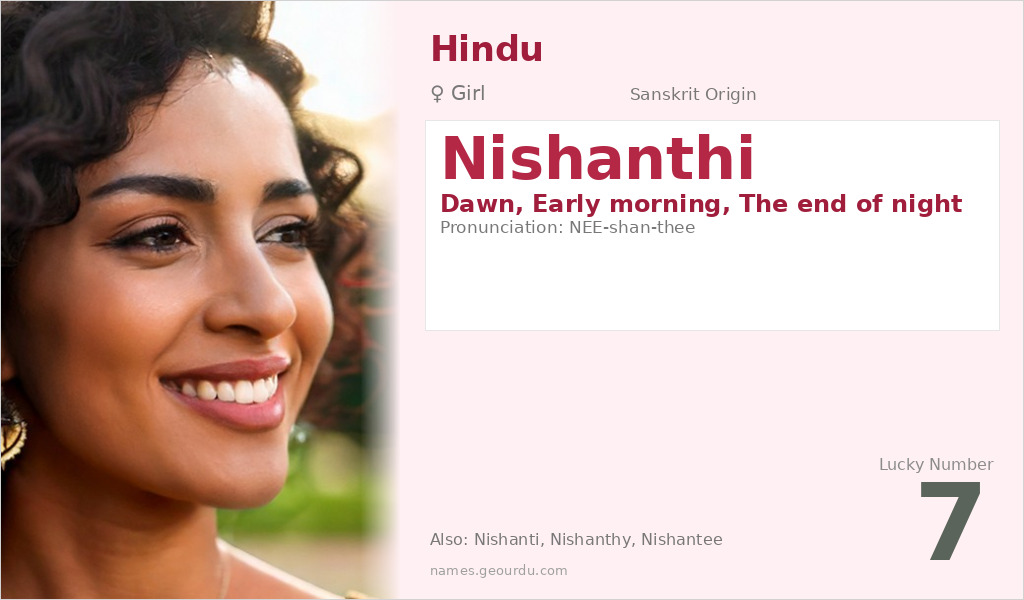 Nishanthi Name Meaning and Details