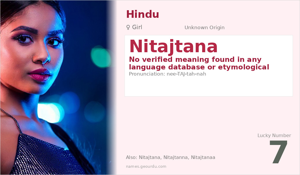 Nitajtana Name Meaning and Details