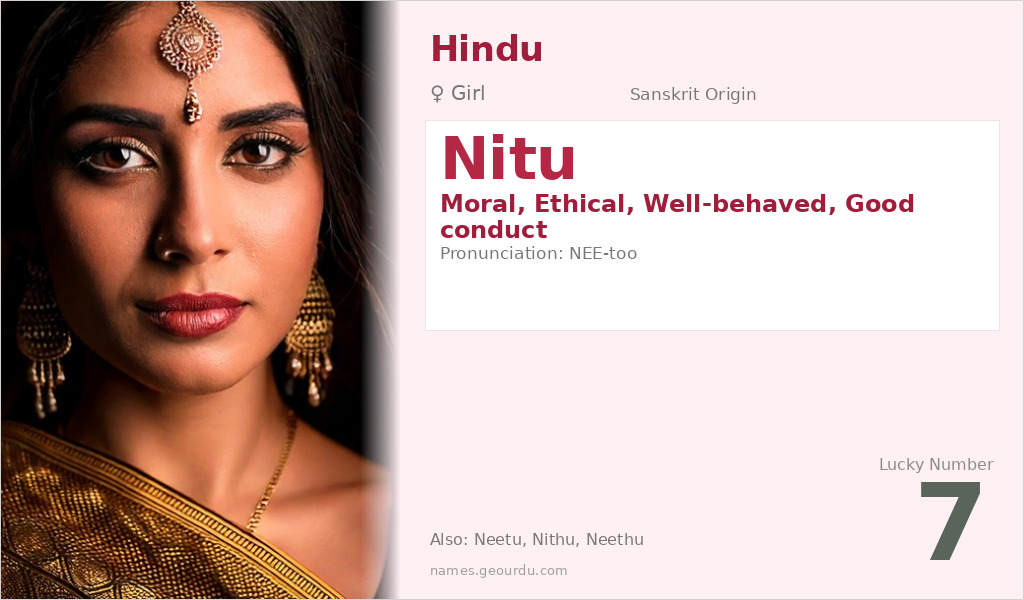 Nitu Name Meaning and Details