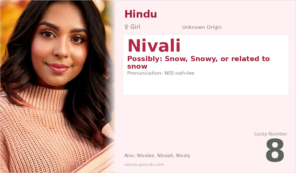 Nivali Name Meaning and Details