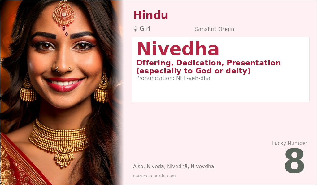 Nivedha Name Meaning and Details