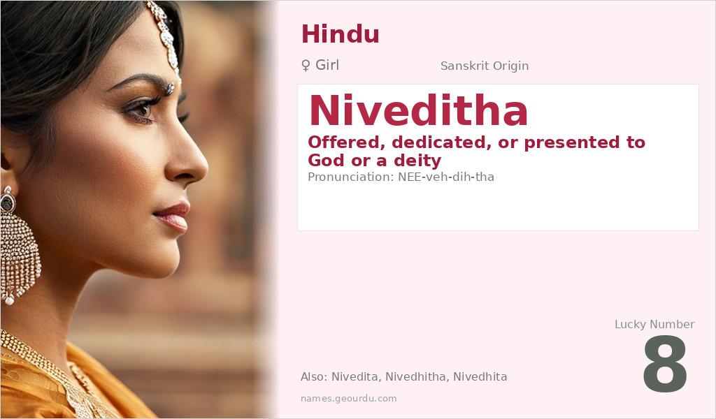 Niveditha Name Meaning and Details