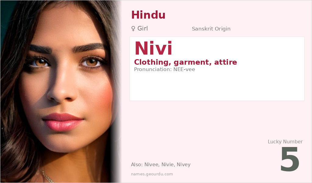 Nivi Name Meaning and Details