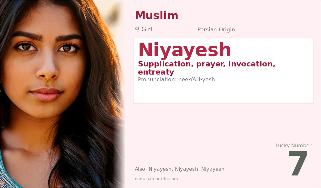 Niyayesh Name Meaning and Details