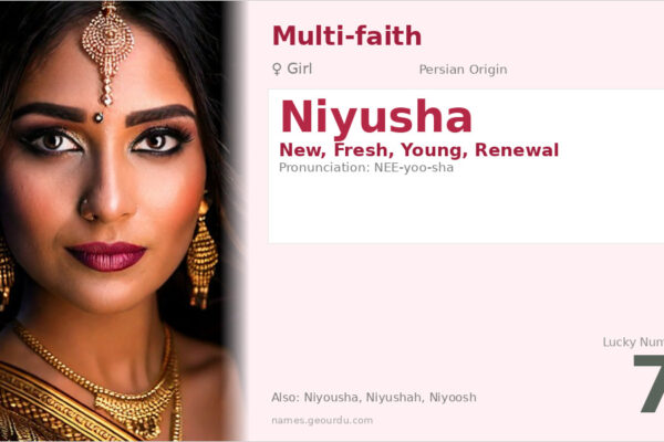 Niyusha Name Meaning — Persian Origin, Girl Name & Details (2025)
