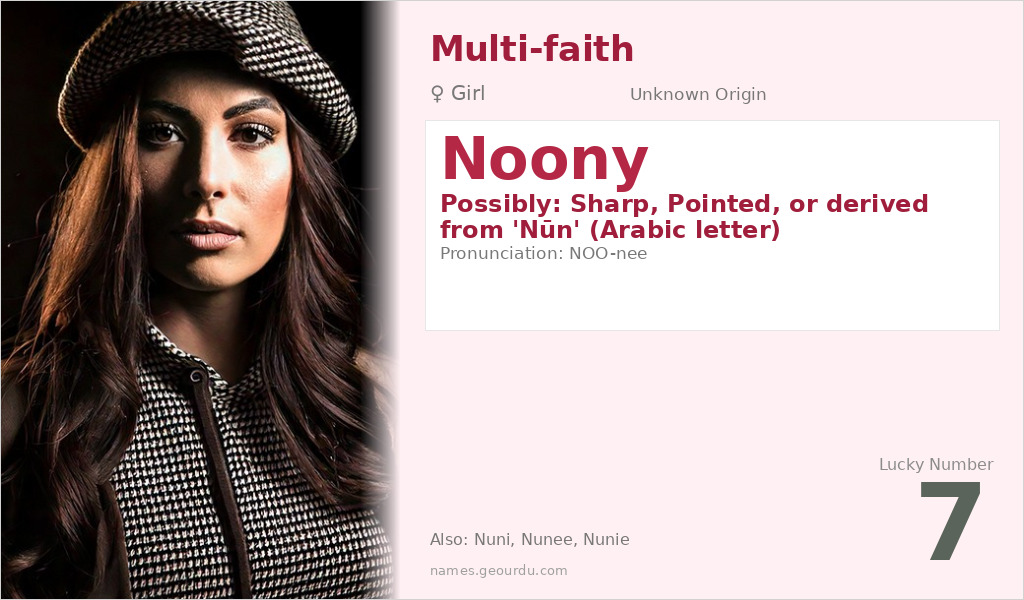 Noony Name Meaning and Details