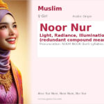 Noor Nur Name Meaning and Details
