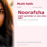 Noorafsha Name Meaning and Details