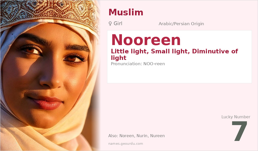 Nooreen Name Meaning and Details
