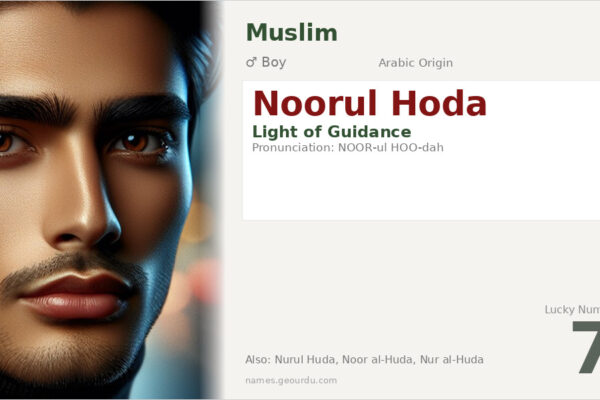 Noorul Hoda Meaning — Arabic Origin, Boy Name & Details (2025)