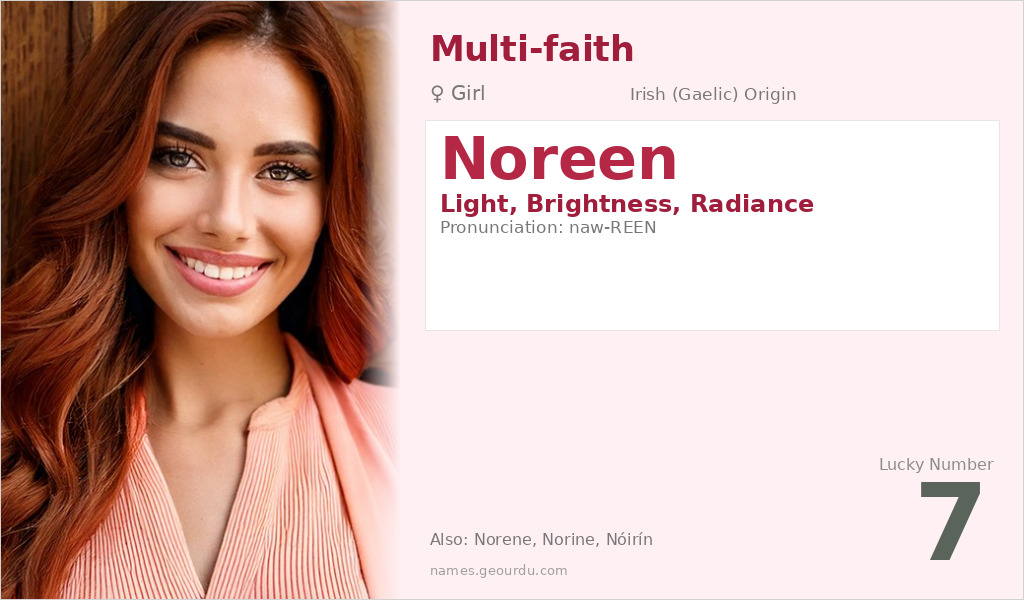 Noreen Name Meaning and Details
