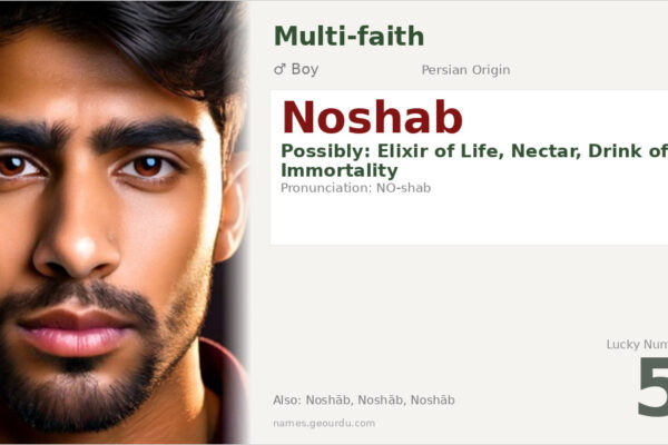 Noshab Name Meaning — Origin, Gender & Details (2025)