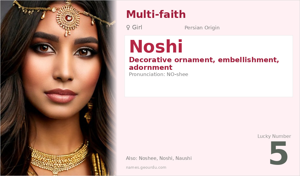 Noshi Name Meaning and Details