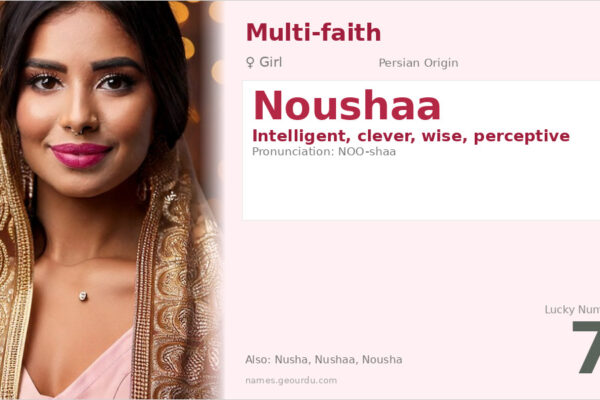 Noushaa Name Meaning — Persian Origin, Girl Name & Details (2025)