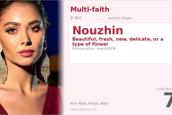 Nouzhin Name Meaning — Kurdish Origin, Girl’s Name & Cultural Significance (2025)
