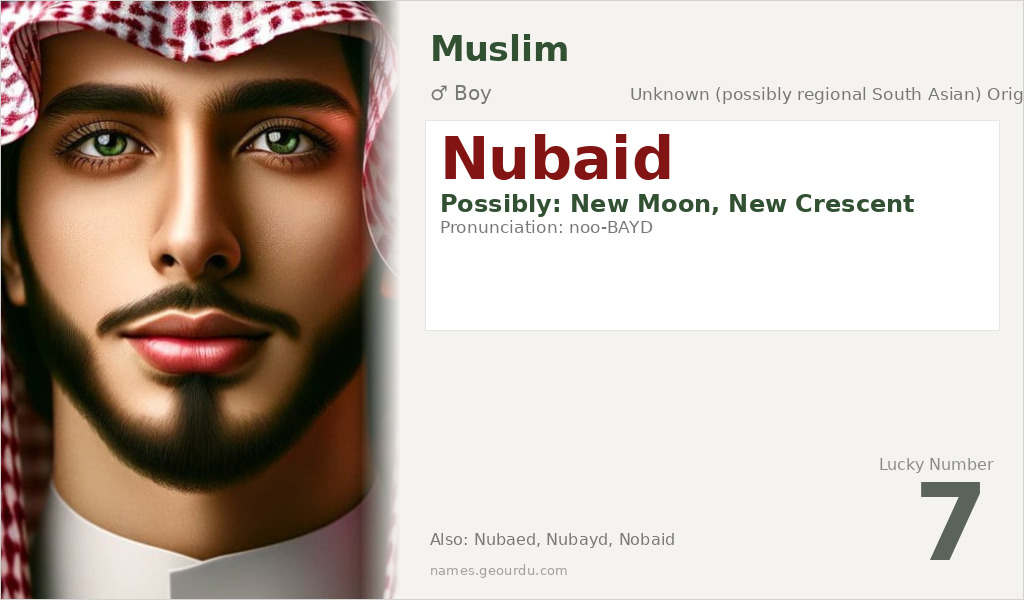Nubaid Name Meaning and Details