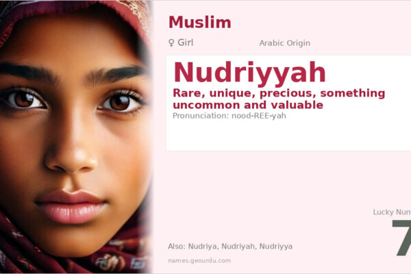 Nudriyyah Name Meaning — Arabic Origin, Girl Name & Details (2025)