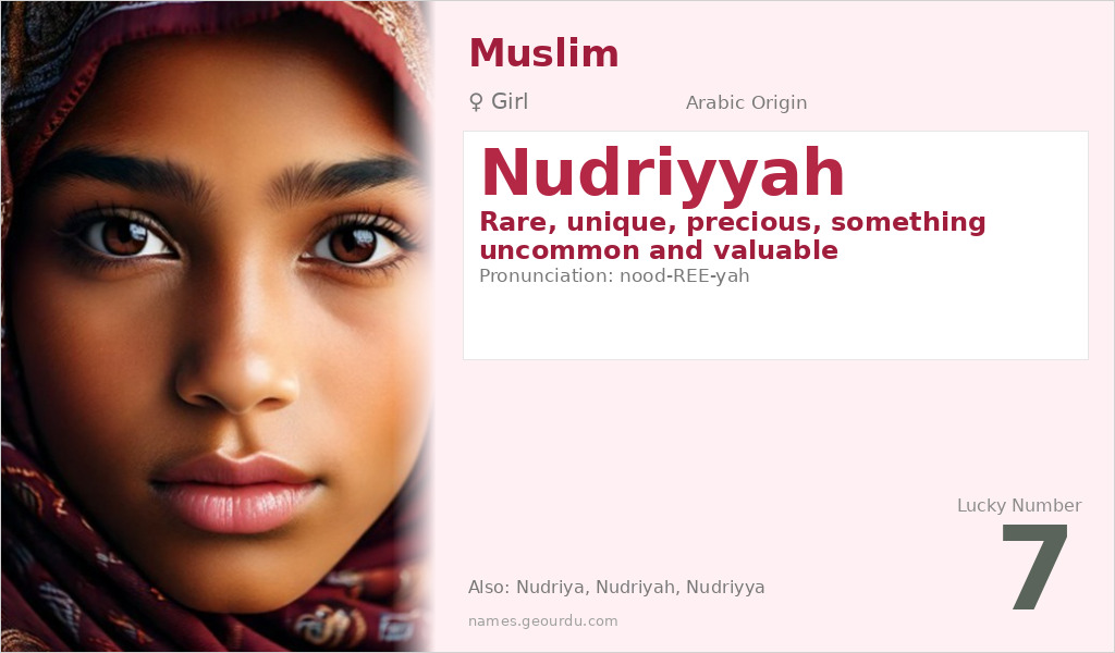 Nudriyyah Name Meaning and Details
