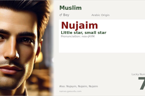 Nujaim Name Meaning — Arabic Origin, Boy Name & Details (2025)