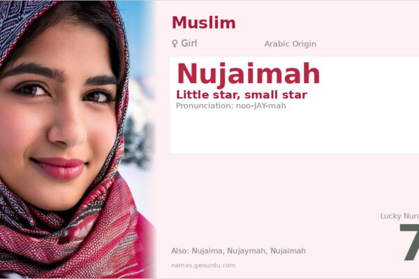 Nujaimah Name Meaning — Arabic Origin, Girl Name & Details (2025)