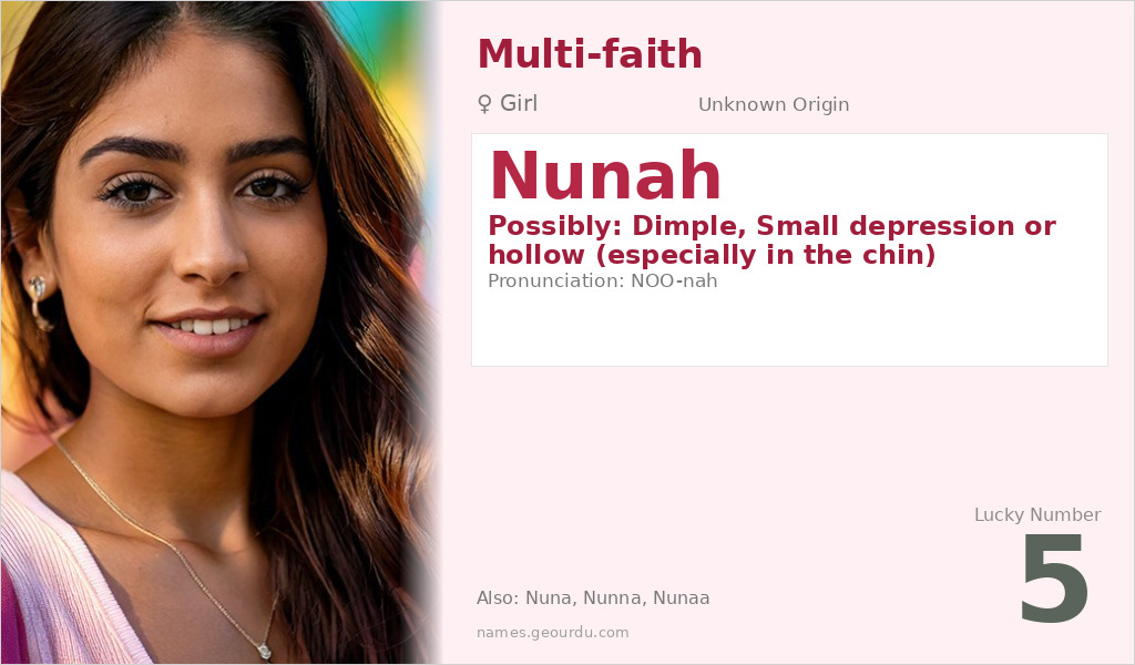 Nunah Name Meaning and Details