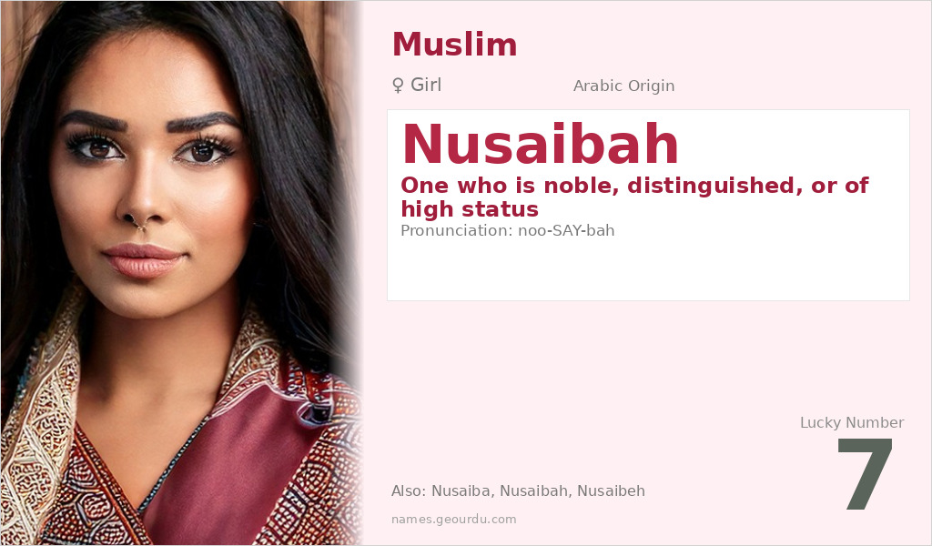 Nusaibah Name Meaning and Details